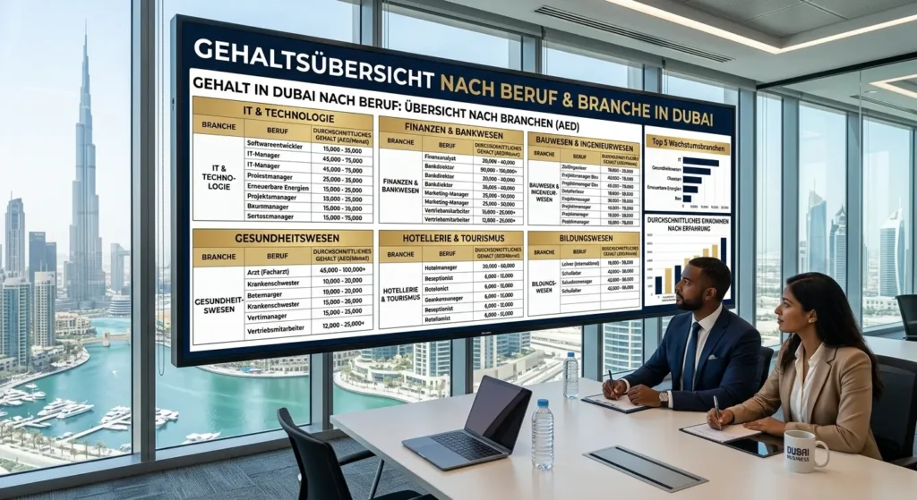 Gehalt in Dubai nach Beruf – Fachkräfte im Arbeitsumfeld